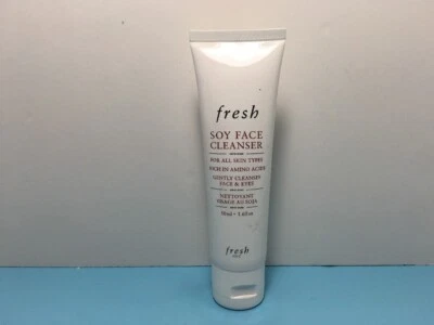 FRESH - SOY FACE CLEANSER - ALL SKIN TYPE - GENTLY CLEANSES FACE & EYES - 1.6 OZ - Image 1 of 2