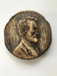 Vintage J L Prescott Co Arrowood Novelty Big Resin Lincoln Penny Handfinish 1969 - Picture 1 of 10
