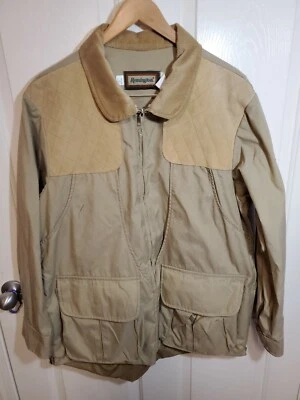 Винтажный Remington хаки птицы охоты игры сумка с подкладкой Куртка Пальто ~ большой - Изображение 1 из 4