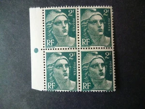 4697  TP FRANCE NEUF **  1945/47  N° 713  BLOC DE QUATRE - Imagen 1 de 1