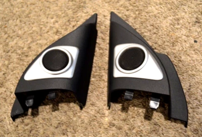 2008-2015 MITSUBISHI LANCER MIRROR TWEETER COVER PANEL BOLT CAPS PAIR OEM - Image 1 of 4