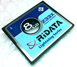 Ridata Lightning Series 8GB Compact Flash Flash Card (RDCF8G-233X-LIGC-D) - Picture 1 of 3