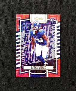 2023 Panini Absolute - Deonte Banks Rookie /499 Red Squares - Giants RC CB #156 - Picture 1 of 9