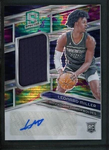 2023-24 LEONARD MILLER 37/99 AUTO JERSEY PANINI SPECTRA PULSAR ROOKIE RC #230 - Picture 1 of 2