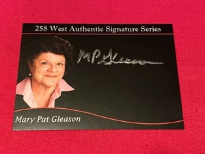 Mary Pat Gleason Autograph Card 258 West Authentic 19/40 - Picture 1 of 2