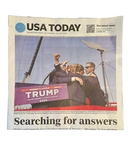 USA Today Donald Trump drehte "Searching For Answers" 15. Juli 2024 Zeitung - Bild 1 von 2