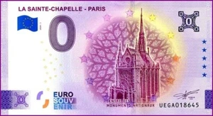 UEGA / LA SAINTE-CHAPELLE - PARIS / BILLET 0 € / NULL EURO-SCHEIN / 0 € 2024-1 - Picture 1 of 1