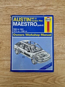 Austin/MG Maestro 1983-1991 Haynes 922 Owners Workshop Manual - Picture 1 of 7