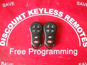 PAIR-01-03 DODGE CARAVAN KEYLESS REMOTE 04686797AB VGC - Picture 1 of 2