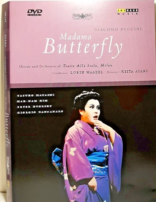 PUCCINI "MADAMA BUTTERFLY" - Yasuka Hayashi, Peter Dvorsky, Lorin Maazel -  DVD - Image 1 of 3