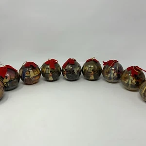 Lot Of 9 Vintage Matrix BARBIE Christmas Ornament 1997 1998 Ornaments - Picture 1 of 14