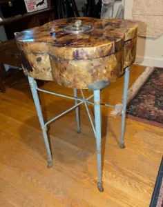 Vintage Ferguson Copeland Ornate Table w/Goat Ram Head Leg Hooves Art Decor Box - Picture 1 of 22