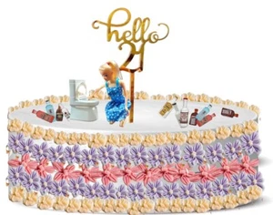 The 21st Birthday Ultimate Cake Decoration Extravaganza Bundle Blue Stars - Picture 1 of 6