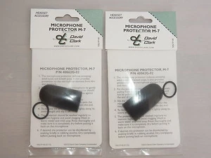 2ea. David Clark Mic Muff Wind Screen p/n 40062G-02 Fits David Clark M-7 Mikes - Picture 1 of 3