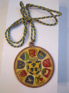 1978 WANDERTAGE WAPPEN DER HANSTATTEN MEDAL - 3" LONG - HEAVY - LOT B - Picture 1 of 2