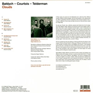 ADAM/COURTOIS,VINCENT/TELDERMAN,ROGIER BALDYCH - CLOUDS VINYL LP NEW - Picture 1 of 1