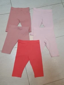 Girls Next Cropped Leggings Bundle 5 Pairs Aged 4 Pink - Picture 1 of 4