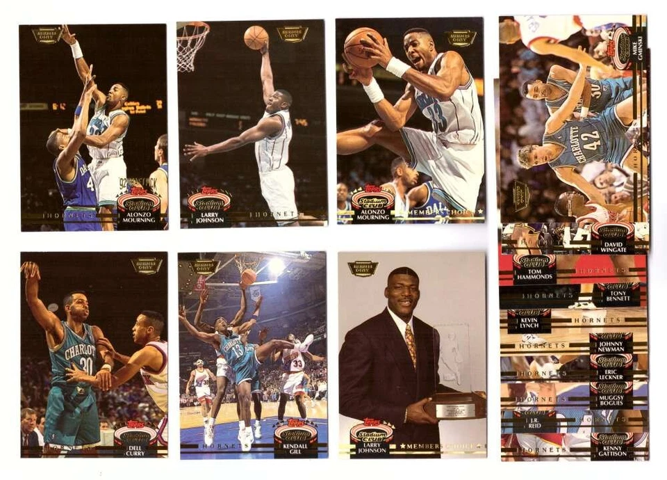 Equipo de baloncesto paralelo solo para miembros del Stadium Club 1992-93 - Charlotte Hornets Foto 1 de 1