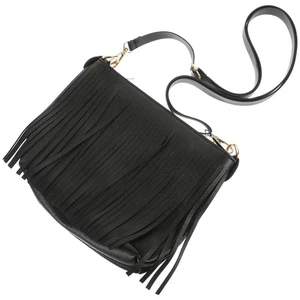 Women Shoulder Bag Tassel Bag Phone Change Purse for Hanging Out Traveling - Picture 1 of 12