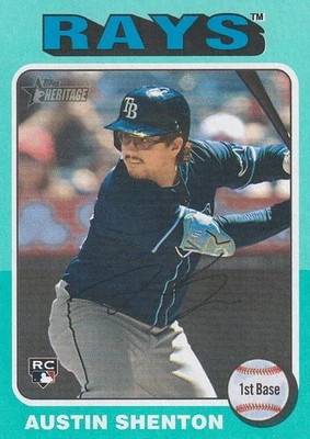 2024 Topps Heritage High Number - Austin Shenton #637 (RC) White Border - Image 1 of 2