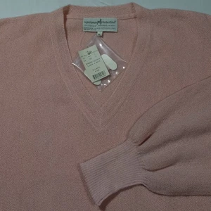The Peruvian Connection Alpaca V Neck Sweater Baggy XL Pink Vintage 80s 90s - Picture 1 of 5