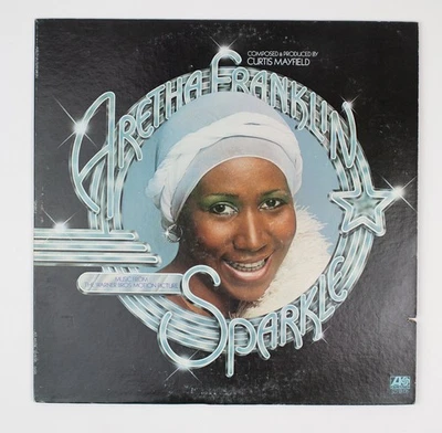 Aretha Franklin - Sparkle LP Record 1976 Atlantic Soul Funk 33 RPM - Image 1 of 4