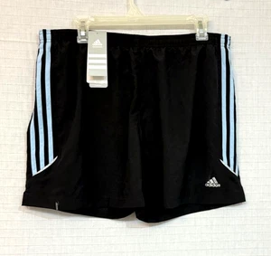 NWT Adidas Baggy Running, Activewear Shorts, Attached Brief. M. Black. - Picture 1 of 6