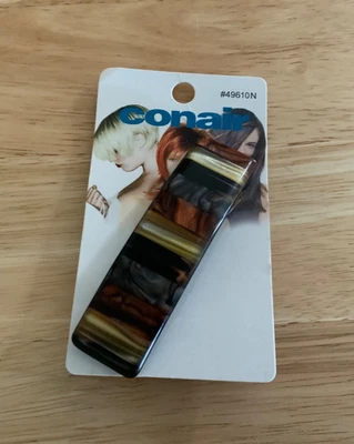 Clip de pelo vintage Conair con pasador patrón de caparazón de tortuga #49610N - Nuevo de Lote Antiguo - 2004 Foto 1 de 4