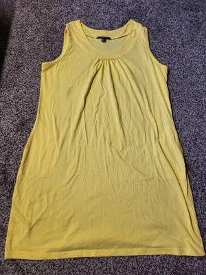 Vestido Chadwicks Para Mujer XL Sin Mangas Vaina Amarillo Ligero Por encima de la Rodilla Mini Foto 1 de 4