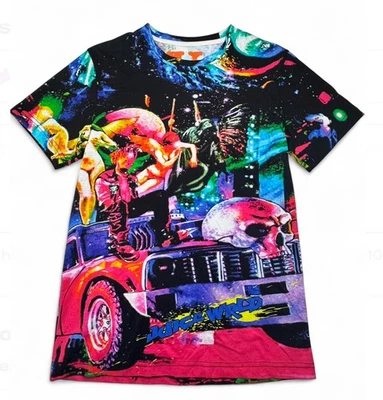 VLONE X Juice Wrld Cosmic Space Galaxy AOP Tee Shirt Small Rare 999 Rap Shirt - Image 1 of 4