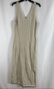 Ripcurl Women Beige Crochet Knit Dress Size XL - Picture 1 of 7