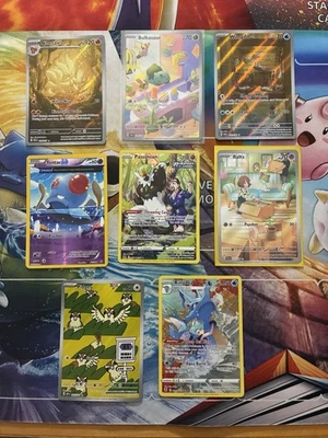 Lote de cartas Pokémon arte completo arte antiguo fuego Bulbasaur Ninetales Foto 1 de 2