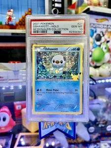 PSA 10 Oshawott Holo #21 2021 Pokemon McDonald’s 25 Anniversary Collection 21/25 - Picture 1 of 2