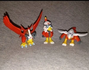Lote De Colección Mini Bandai Digimon Monstruos Digitales: Aquilamon, Hackman, Halsemon - Imagen 1 de 7