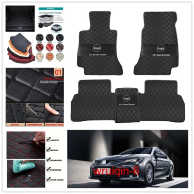 For Toyota Camry 2000-2024 Car Floor Mats Auto Carpets Custom PU leather Liners - Image 1 of 4