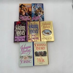 7 Johanna Lindsey Bodice Rippers PB Books Historical Romance Saucy Artwork Fabio - Picture 1 of 23
