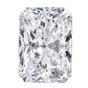 Loose Lab Grown CVD Diamond 7x9 mm Radiant D Color IF Clarity Certified Diamond - Picture 1 of 4