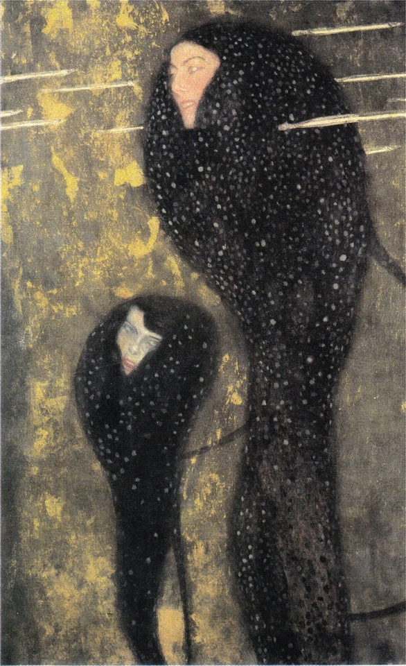 Gustav Klimt - Ninfas de agua. Impresión artística Silverfish (1899) - 17" x 22" Foto 1 de 1