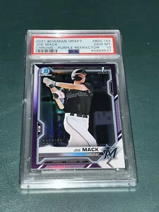 2021 Bowman Draft Chrome Joe Mack PURPLE /250 PSA 10 - Picture 1 of 1