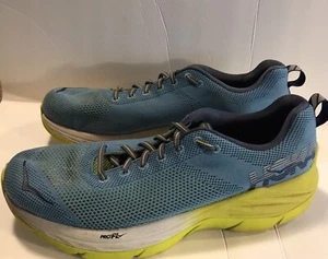 Zapatos para correr Hoka Pro Fly Mach M para hombre talla 12.5 azul cielo con amarillo neón - Imagen 1 de 5