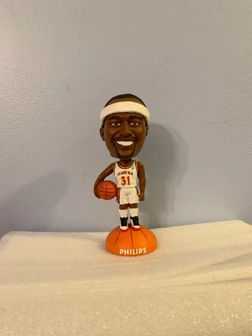 2002-2003 Jason Terry AUTOGRAPHED Limited Edition Atlanta Hawks Bobblehead W/BOX Cover