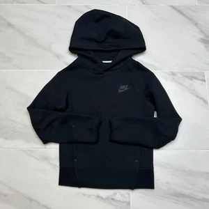 Nike Kid's Sportswear Tech Fleece 'Black' Pullover Hoodie FD3291-010 Multi-Size - Picture 1 of 7