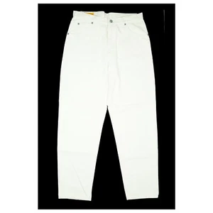 Edwin Newton Slim Unisex Vaqueros Zanahoria 80er 90er Legendario W33 L30 Blanco - Imagen 1 de 5