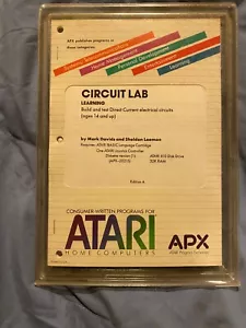 Circuit Lab APX-20215 Atari 400/800 810 Disk Drive w/manual- Plastic Cover - Picture 1 of 2