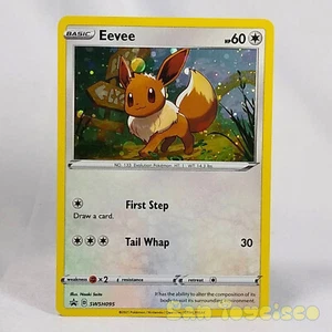 Tarjeta promocional Pokémon JCC Espada y Escudo - SWSH095 Eevee Foil Holo Gamefreak Go - Imagen 1 de 4