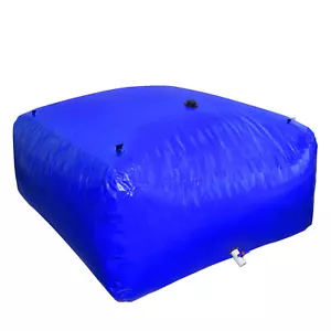 Large Capacity Water Storage Bladder Emergency Water Bladder Tanks Foldable Blue - Picture 1 of 9