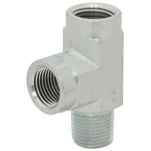 Camiseta de calle 1/4"" NPT macho x 1/4"" hembra NPT 5602-04-04-04-04" adaptador 9-5602-4-4 - Imagen 1 de 2