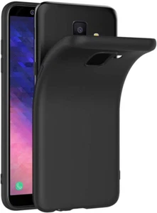 Cover per Samsung Galaxy A6 2018, Cover Samsung A6 2018 Nero Silicone Case Molle - Foto 1 di 12