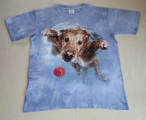 Underwater Dogs Kids Lg T-Shirts NH Gift Shop Tiedye Tye dye New Blue Unisex  - Picture 1 of 6