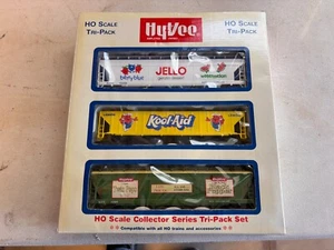 HyVee HO Scale JELL-O--KOOL-AID--HYVEE TWIN POPS BLACK PEPPER Train Cars - Picture 1 of 2
